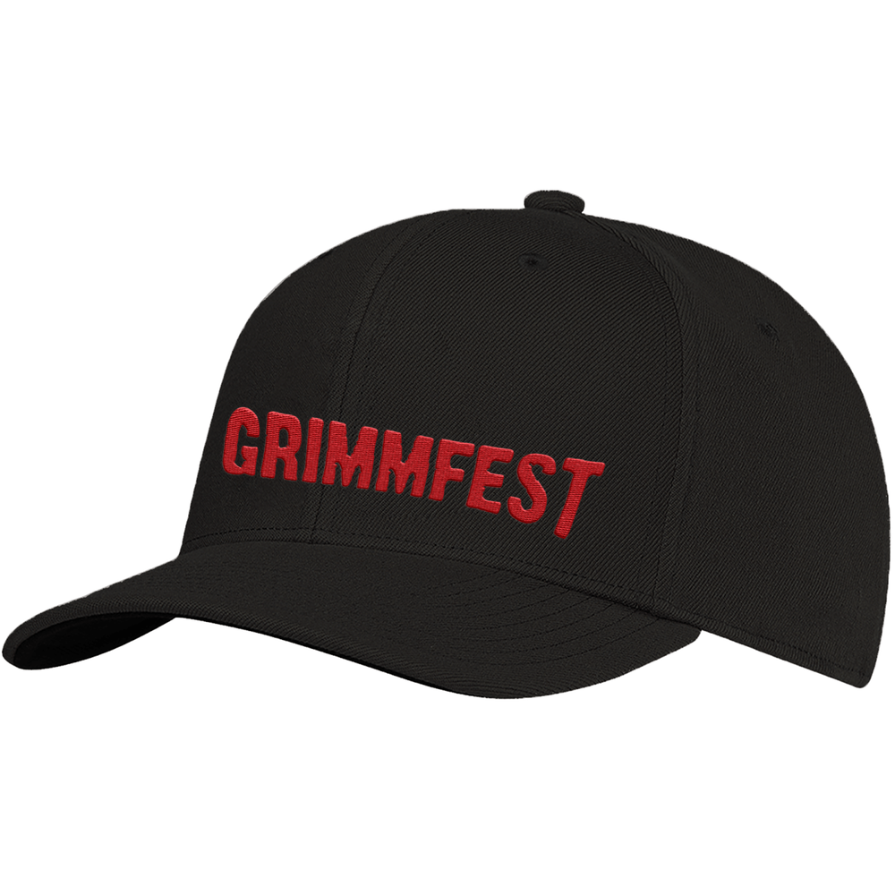 Grimmfest Font Logo Embroidered Cap Afbeelding 1