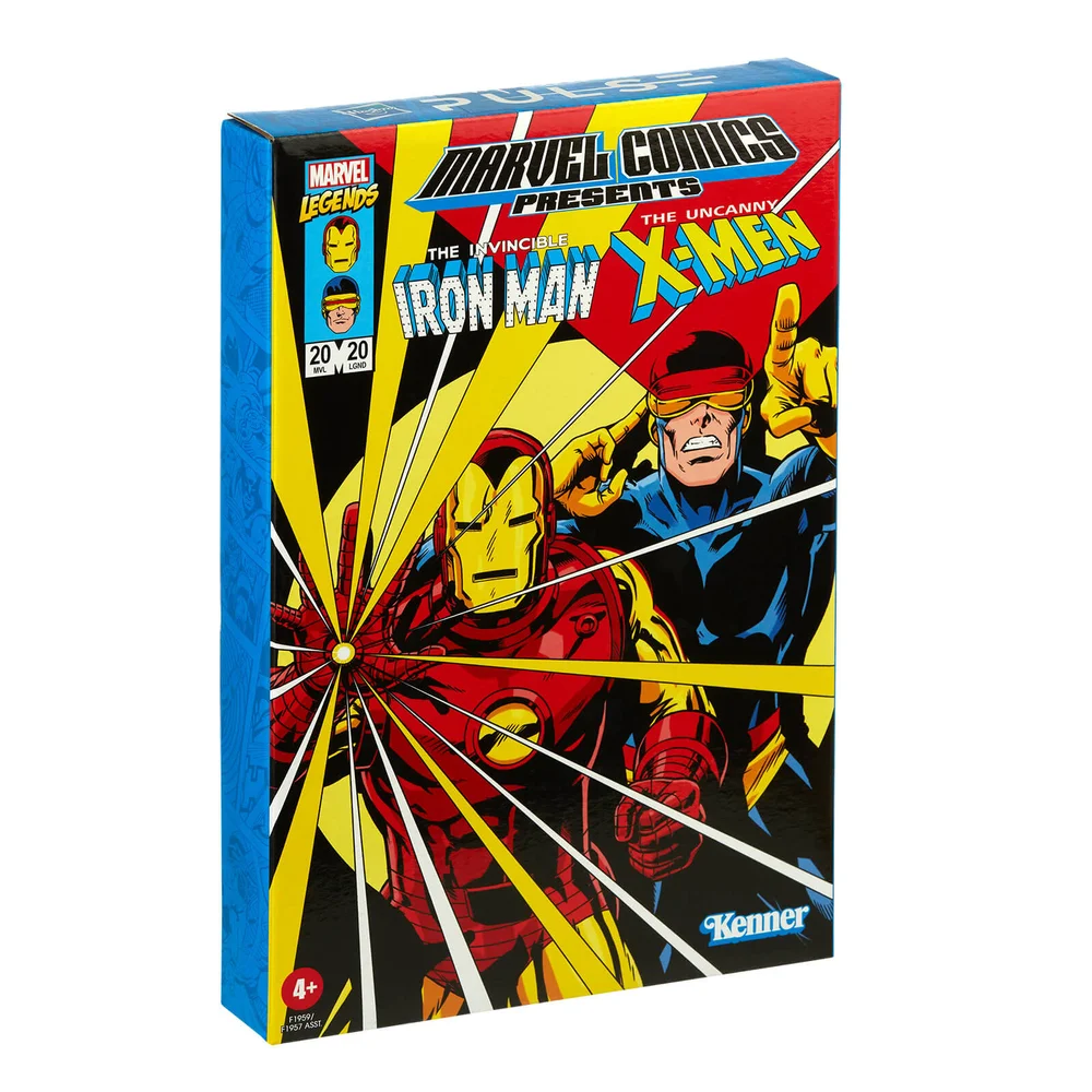 Hasbro Marvel Legends RETRO 9,5 cm Collection Iron Man & Marvel's Cyclops 2-Pack Actiefiguur Afbeelding 1