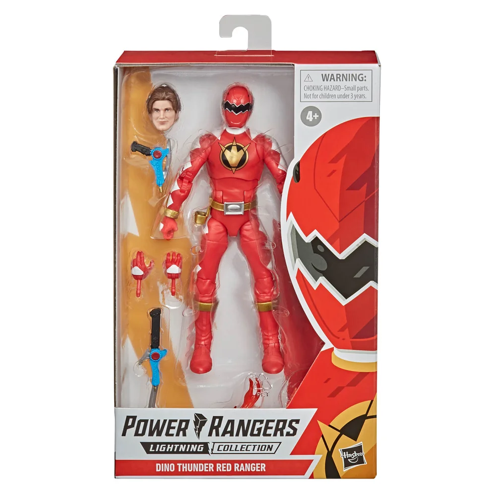 Hasbro Power Rangers Lightning Collection Dino Thunder Red Ranger 6-Inch Premium Collectible Action Figure Afbeelding 1