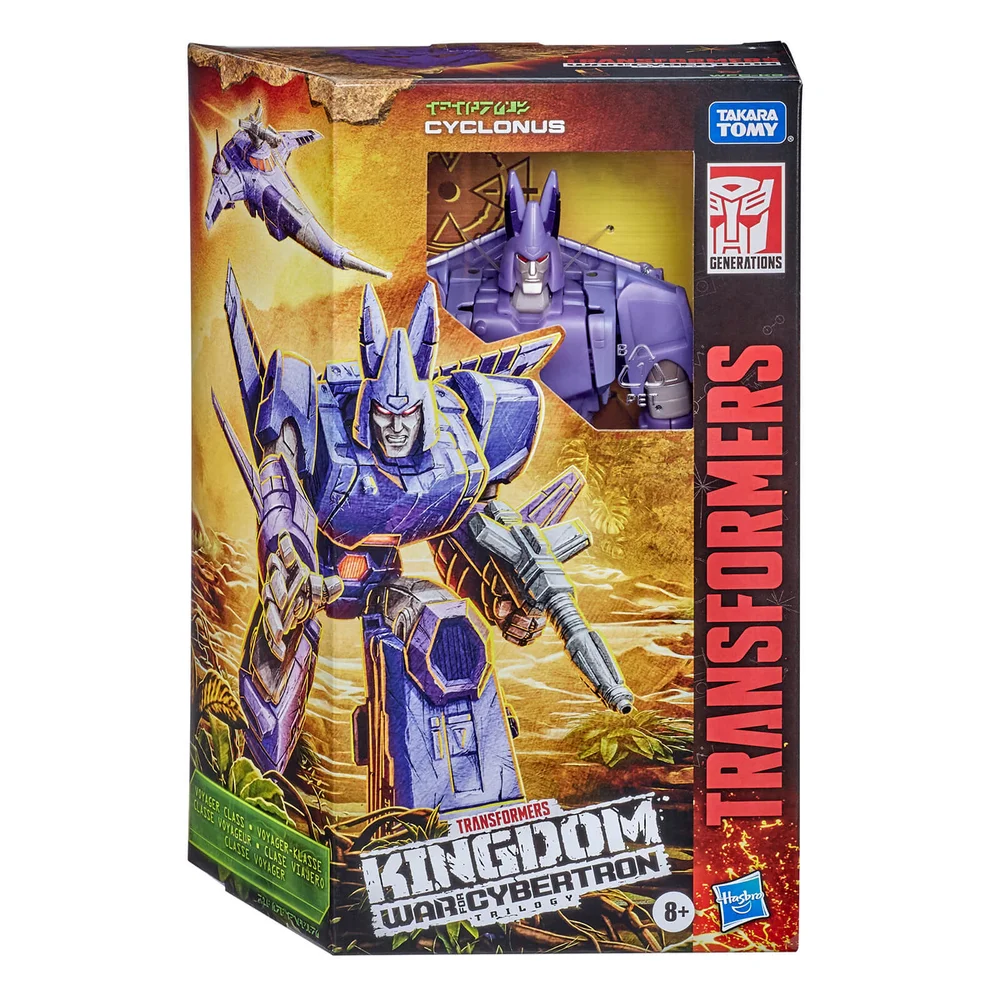 Hasbro Transformers Generations War for Cybertron: Kingdom Voyager WFC-K9 Cyclonus Actiefiguur Afbeelding 1
