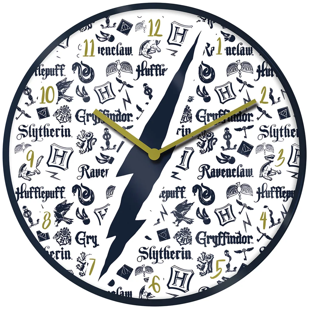 Harry Potter Infographic Clock 10 Inch Afbeelding 1
