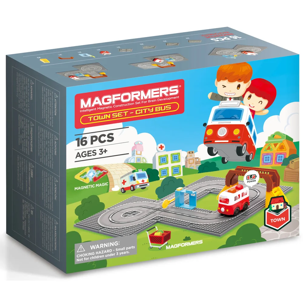 Magformers Stad Set - Stadsbus Afbeelding 1
