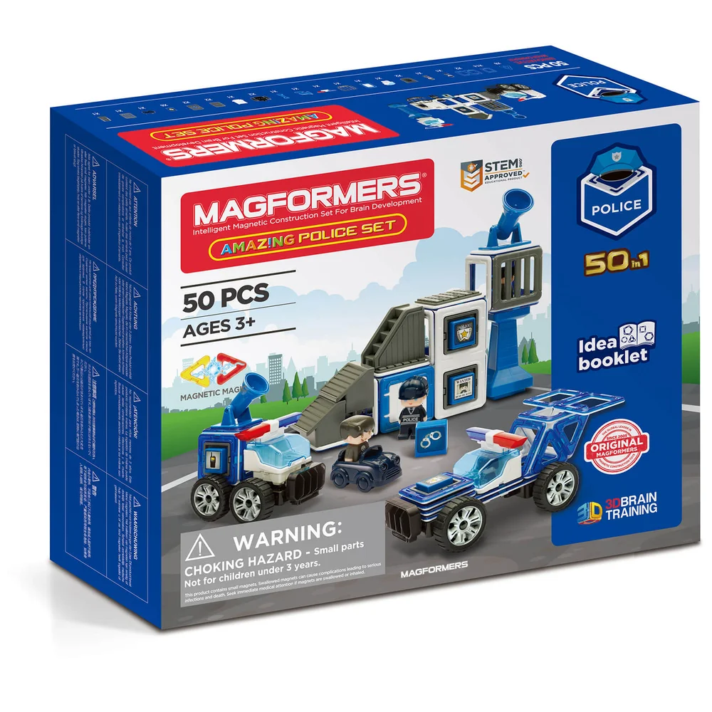 Magformers Amazing Police 50 Pieces Afbeelding 1