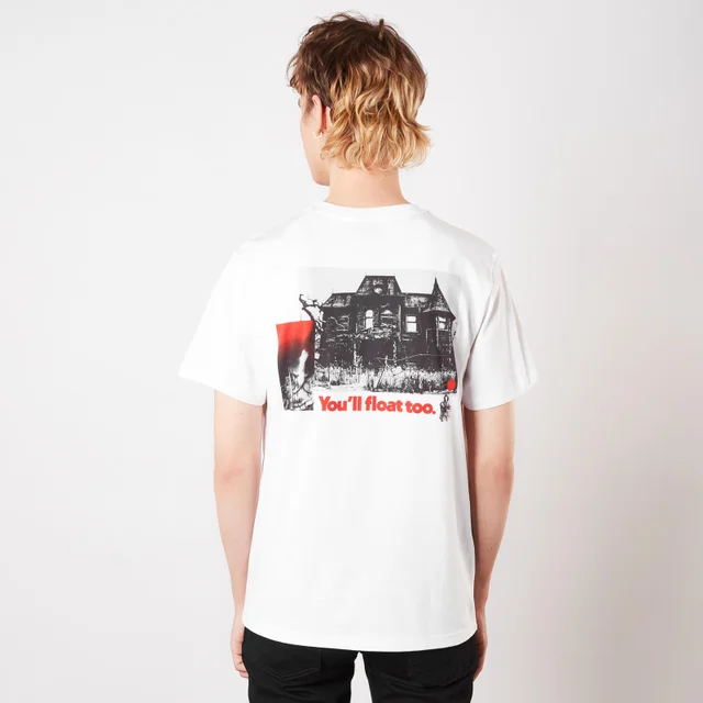 IT Chapter 1 (2017) You'll Float Too Unisex Heavyweight T-Shirt - Wit