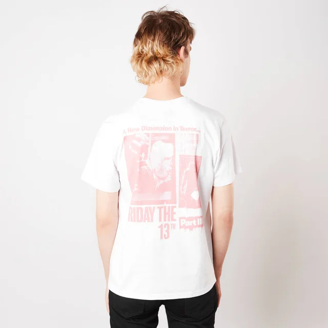 Friday the 13th A New Dimension In Terror Unisex Heavyweight T-Shirt - Wit