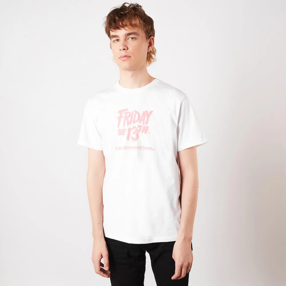Friday the 13th A New Dimension In Terror Unisex Heavyweight T-Shirt - Wit - S Afbeelding 1