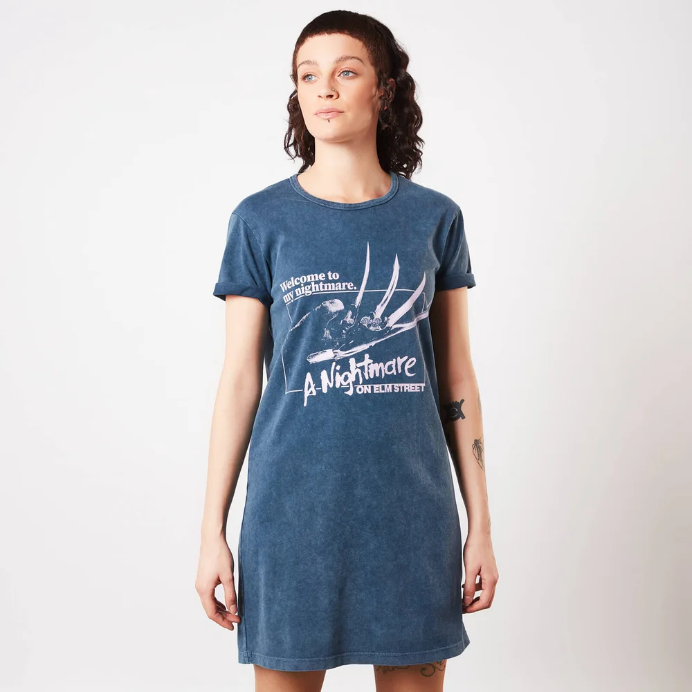 A Nightmare On Elm Street Welcome To My Nightmare Women's T-Shirt Dress - - XS Afbeelding 1