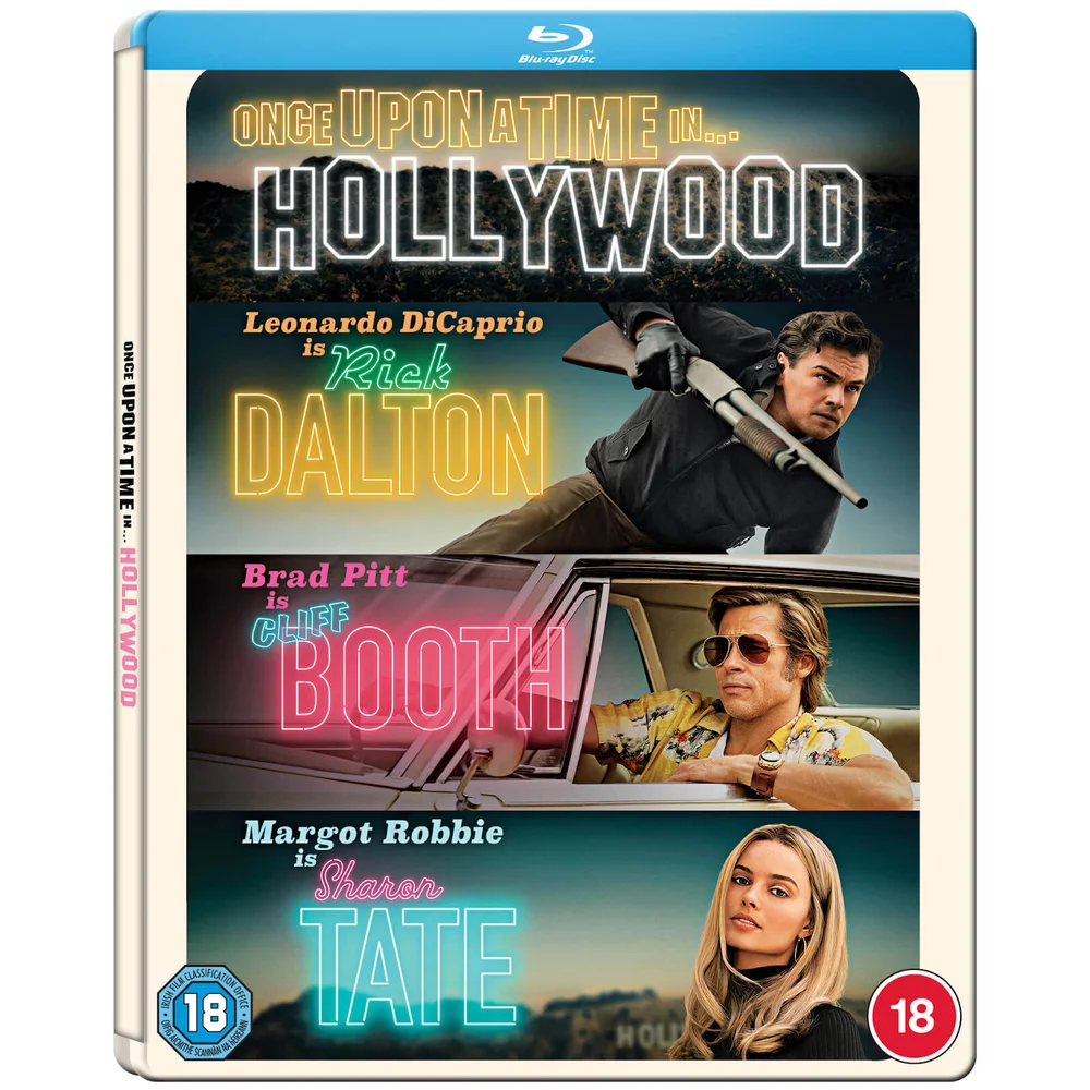 Once Upon a Time In Hollywood - Zavvi Exclusief Blu-ray Steelbook Afbeelding 1
