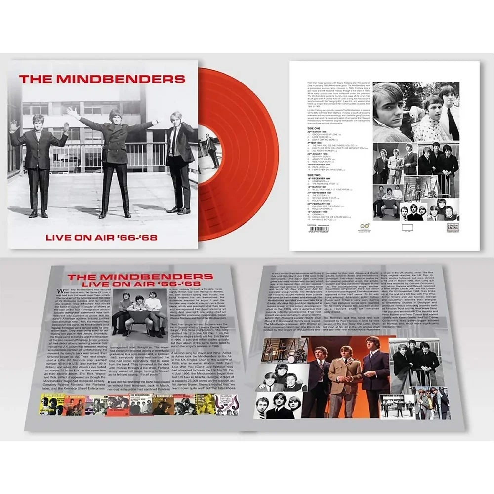 Mindbenders - Live On Air '66 - '68 (Rood Vinyl) LP Afbeelding 1