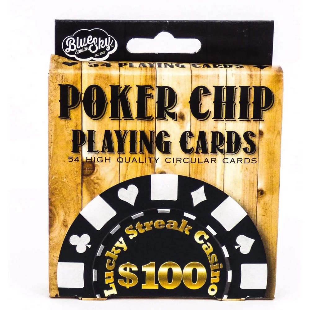 Poker Chip Circular Playing Cards Afbeelding 1