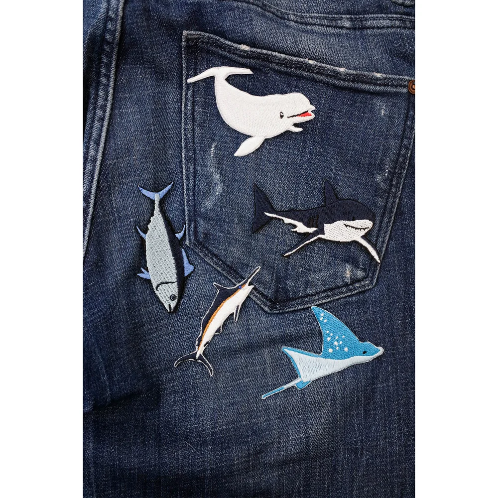 Iron On Patch Sea Creature Set Afbeelding 1