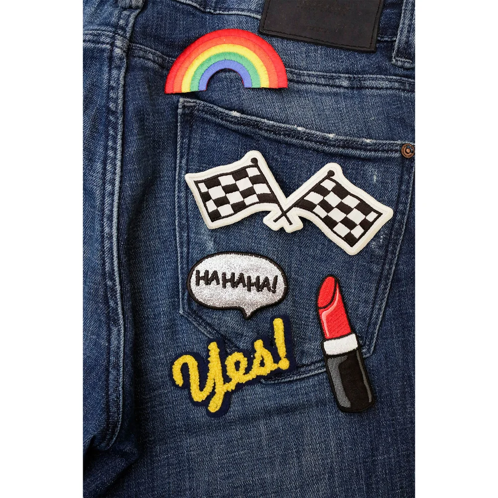 Iron On Patch Girl Power Set Afbeelding 1