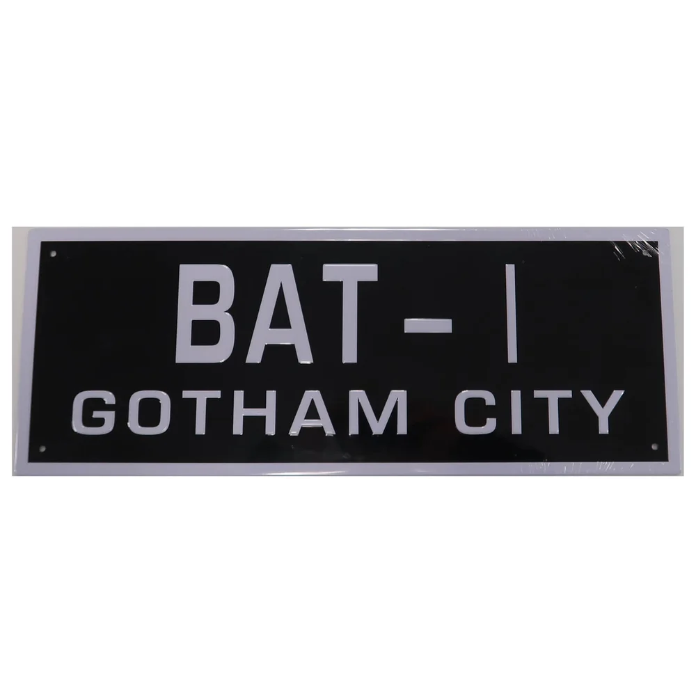 DC Comics Batman Batmobile License Plate Prop Replica Afbeelding 1