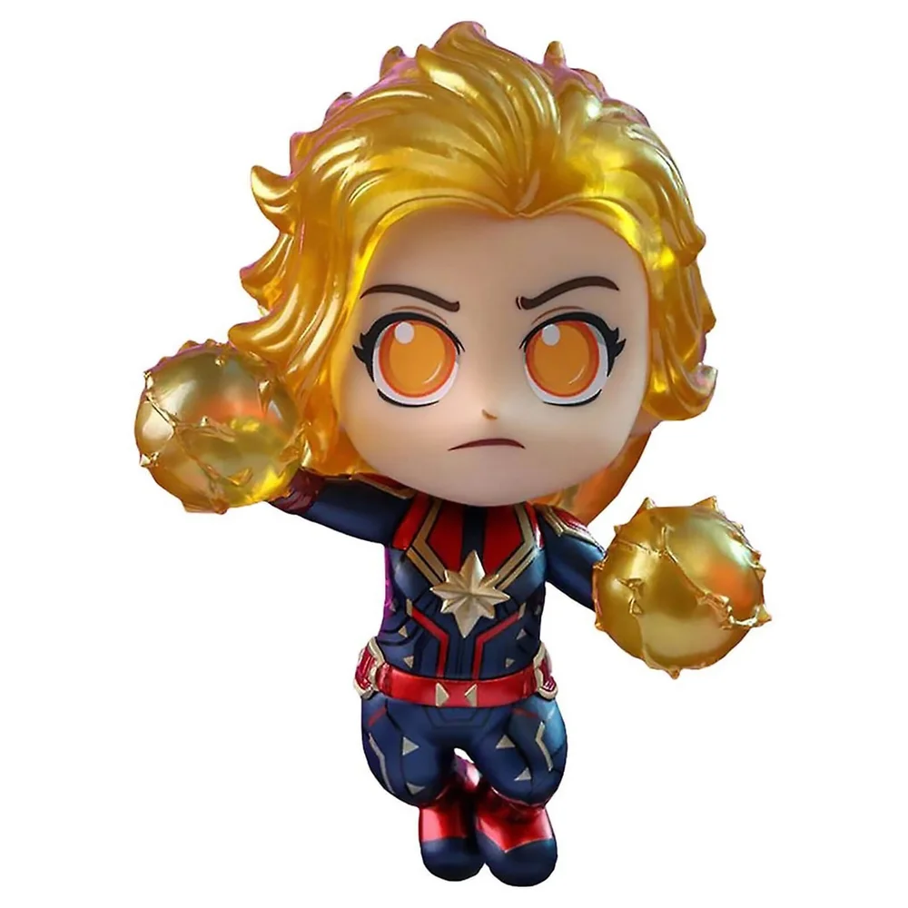 Hot Toys Cosbaby Marvel Avengers: Endgame - Captain Marvel (Binary Form Versie) Figuur Afbeelding 1