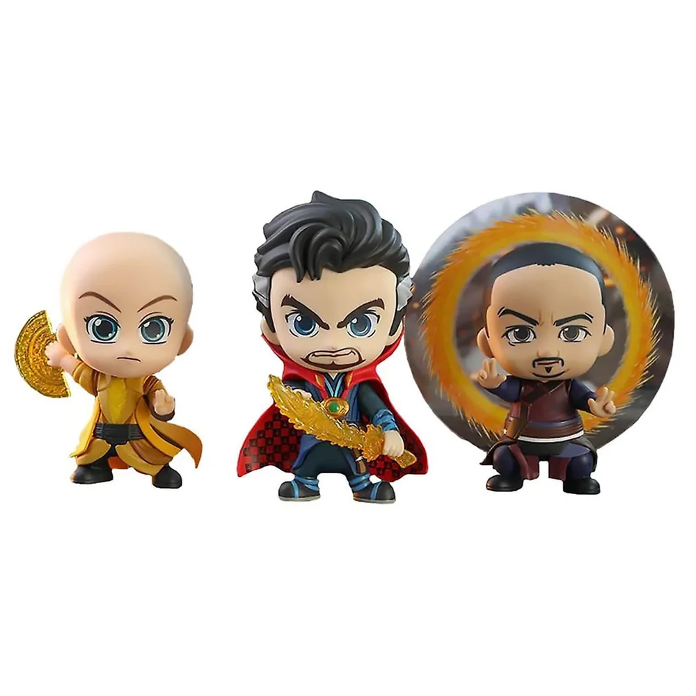 Hot Toys Cosbaby Marvel Avengers: Endgame - Doctor Strange & Ancient One & Wong (set van 3) Figuur Afbeelding 1