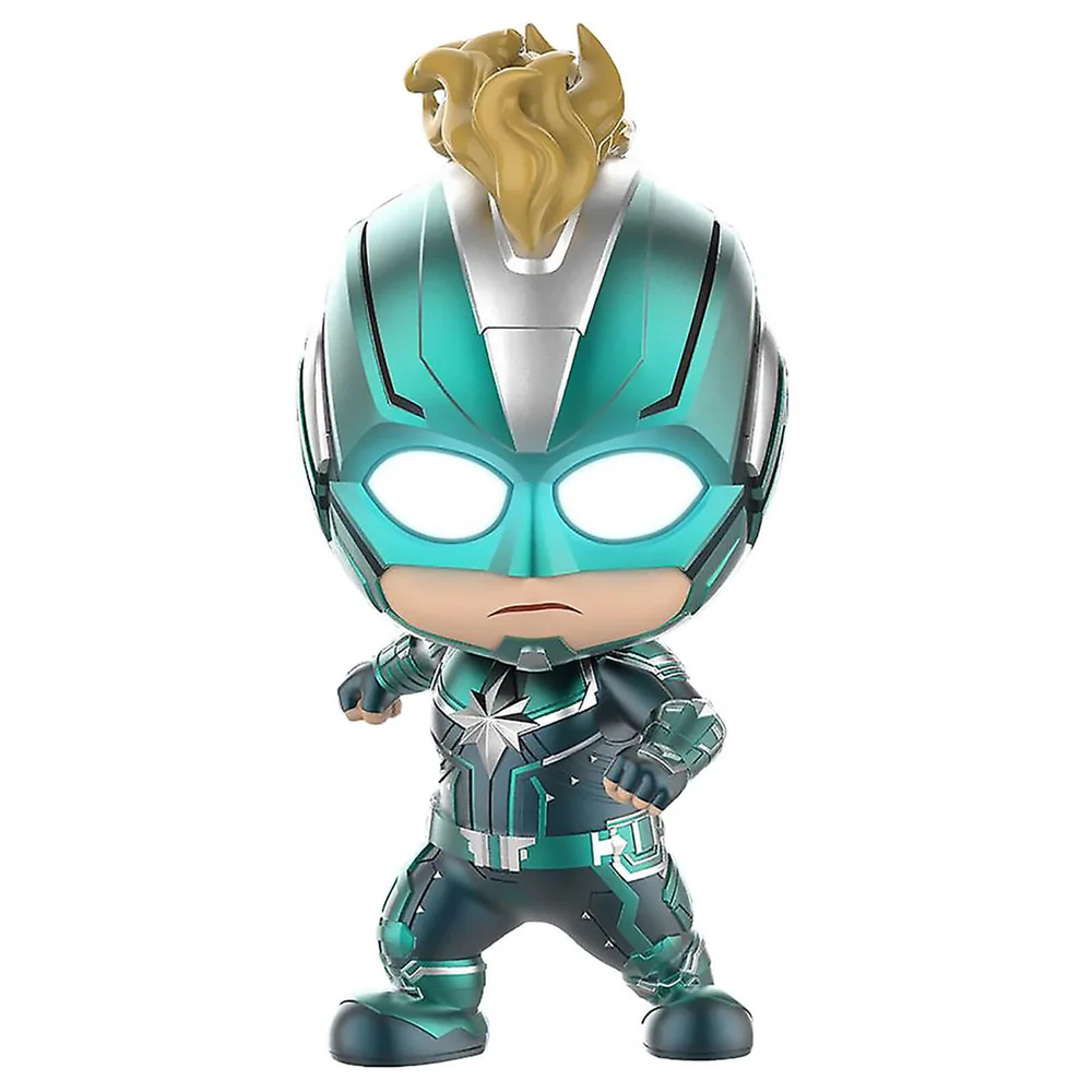 Hot Toys Cosbaby Marvel Captain Marvel - Captain Marvel (Starforce / Gemaskerde versie) Figuur Afbeelding 1