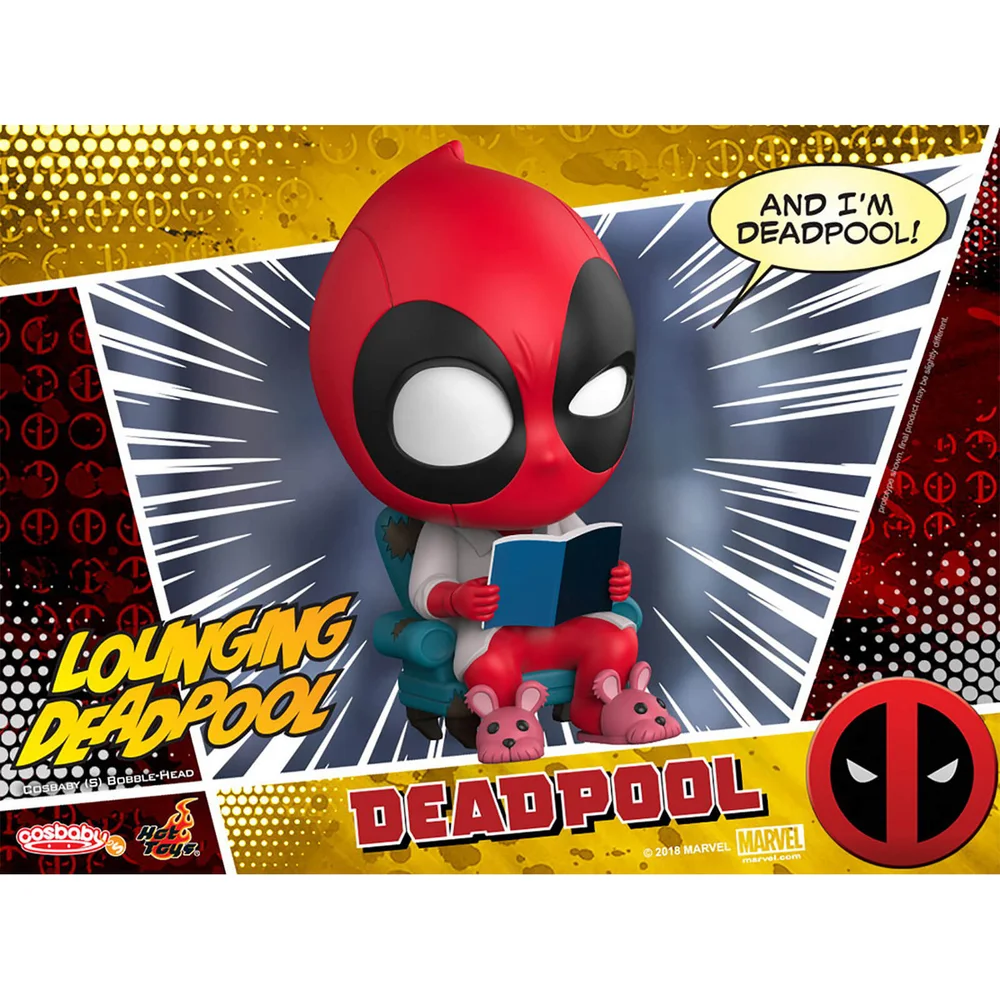 Hot Toys Cosbaby Marvel Comics - Deadpool (Liggende Versie) Figuur Afbeelding 1