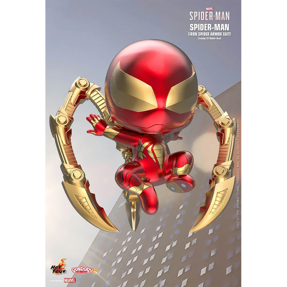 Hot Toys Cosbaby Marvel's Spider-Man PS4 - Spider-Man (Iron Spider Armor Suit versie) Figuur Afbeelding 1