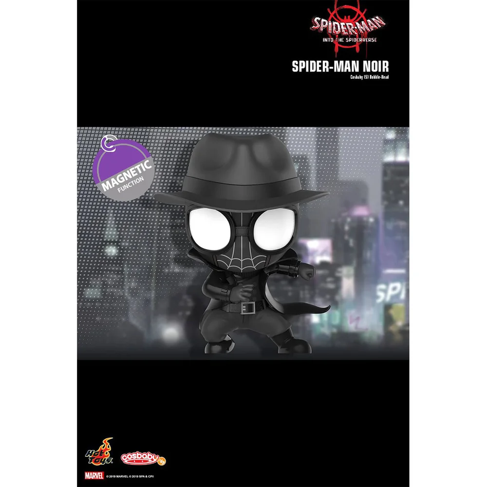 Hot Toys Cosbaby Marvel Spider-Man: Into the Spider-Verse - Spider-Man Noir Figuur Afbeelding 1