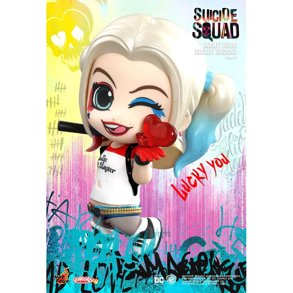 Hot Toys Cosbaby DC Comics Suicide Squad - Harley Quinn (Mallet Versie) Figuur Afbeelding 1