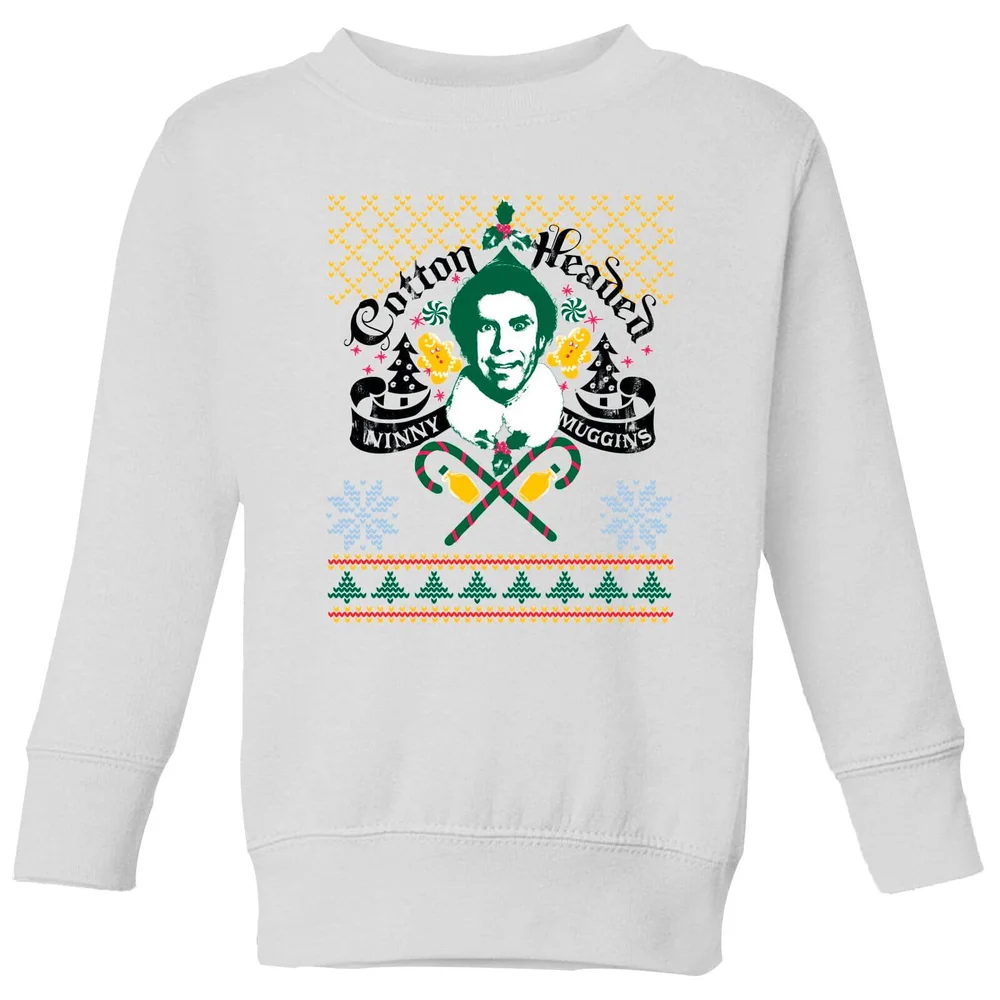 Elf Ninny Muggins Kids' Sweatshirt - White - 98/104 (3-4 jaar) Afbeelding 1