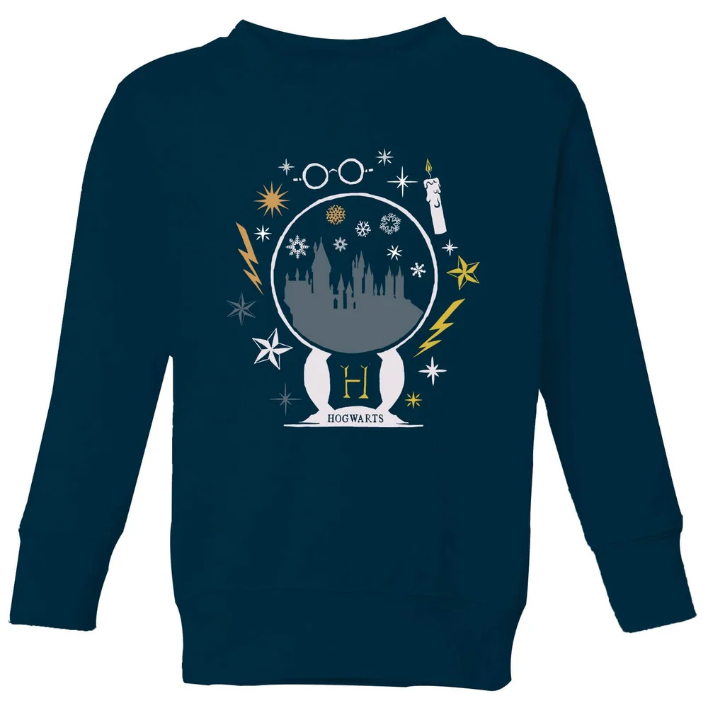 Harry Potter Hogwarts Kids' Sweatshirt - Navy - 98/104 (3-4 jaar) Afbeelding 1