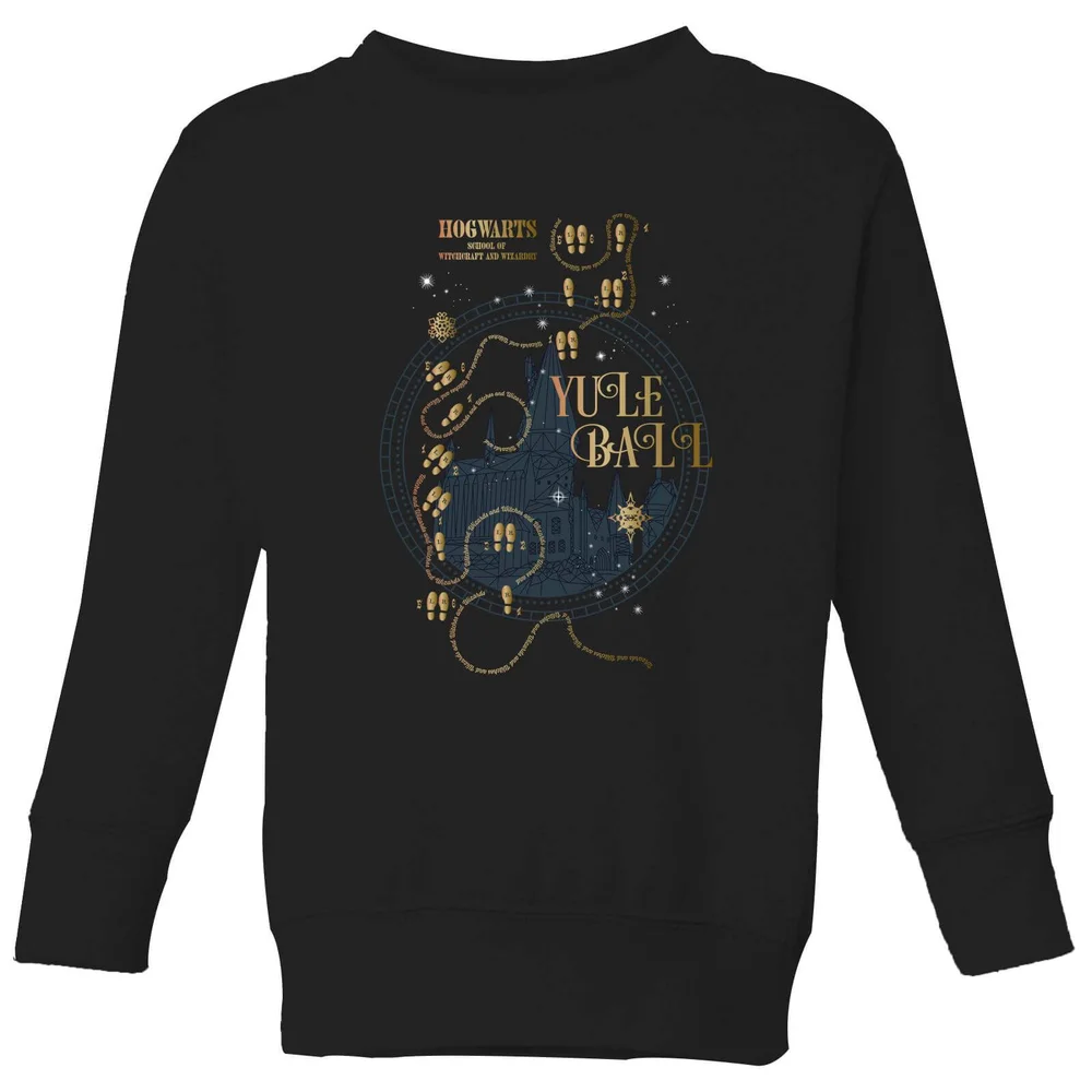 Harry Potter Hogwarts Yule Ball Kids' Sweatshirt - Black - 98/104 (3-4 jaar) Afbeelding 1