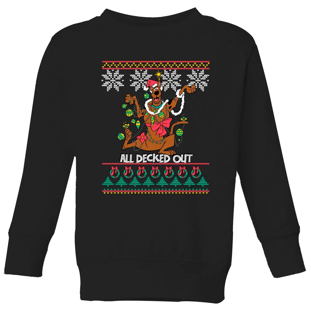Scooby Doo All Decked Out Kids' Sweatshirt - Black - 98/104 (3-4 jaar) Afbeelding 1