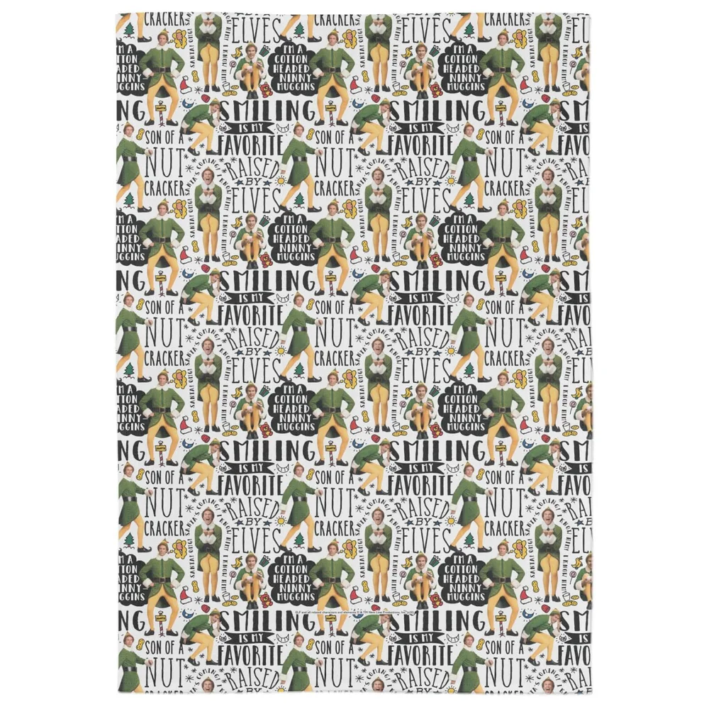 Elf Buddy Quotes Tea Towel Afbeelding 1