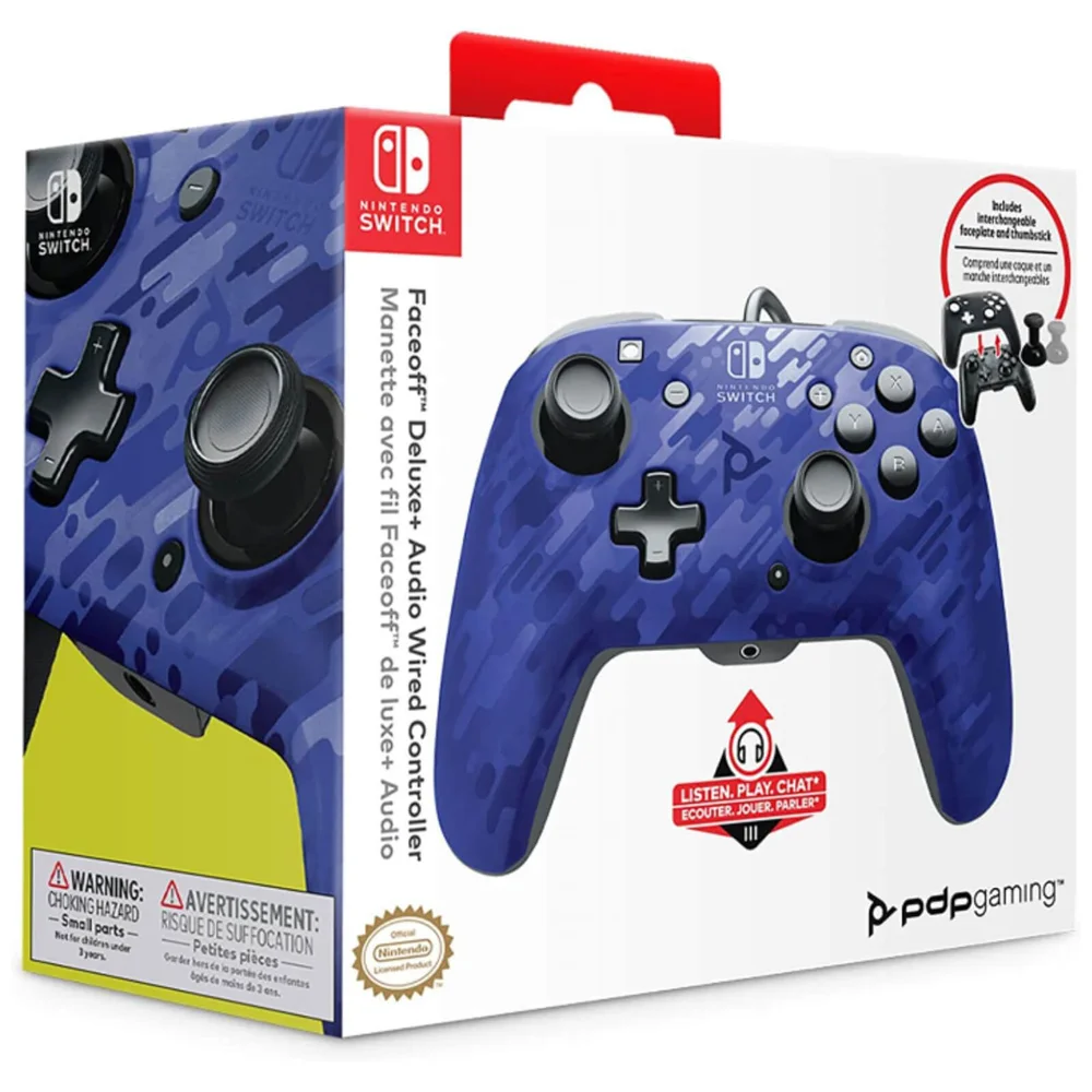 Nintendo Switch Control - Blue Camo Afbeelding 1