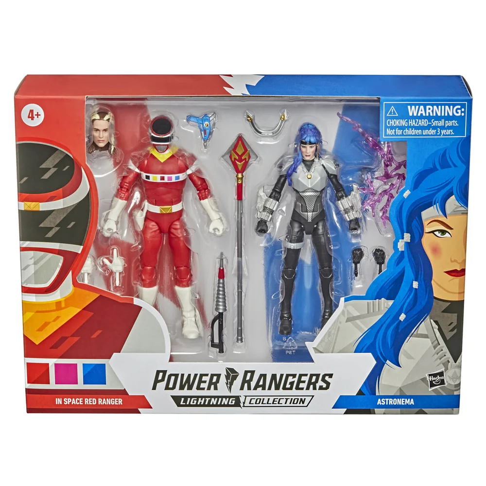 Hasbro Power Rangers Lightning Collection In Space Red Ranger vs. Astronema 2-Pack Actiefiguren Afbeelding 1