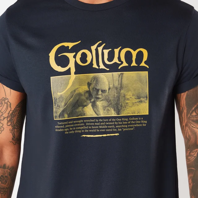 Lord Of The Rings Gollum Men's T-Shirt - Donker Blauw