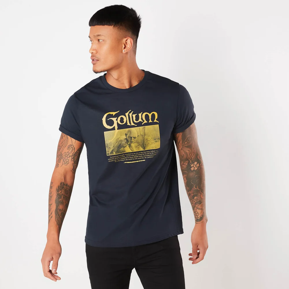 Lord Of The Rings Gollum Men's T-Shirt - Donker Blauw - S Afbeelding 1