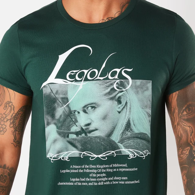 Lord Of The Rings Legolas Prince Of Mirkwood Men's T-Shirt - Groen