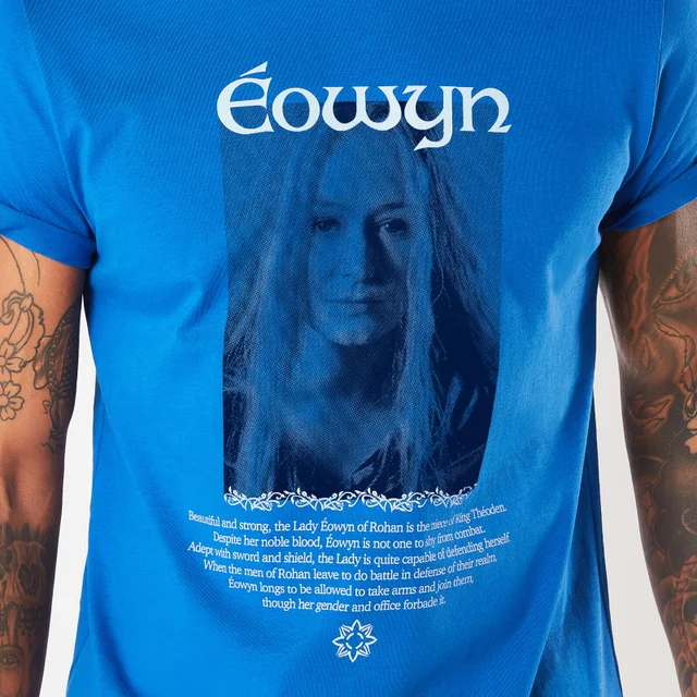 Lord Of The Rings Eowyn The Shieldmaiden Men's T-Shirt - Royal Blauw