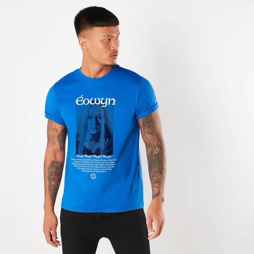 Lord Of The Rings Eowyn The Shieldmaiden Men's T-Shirt - Royal Blauw - S Afbeelding 1
