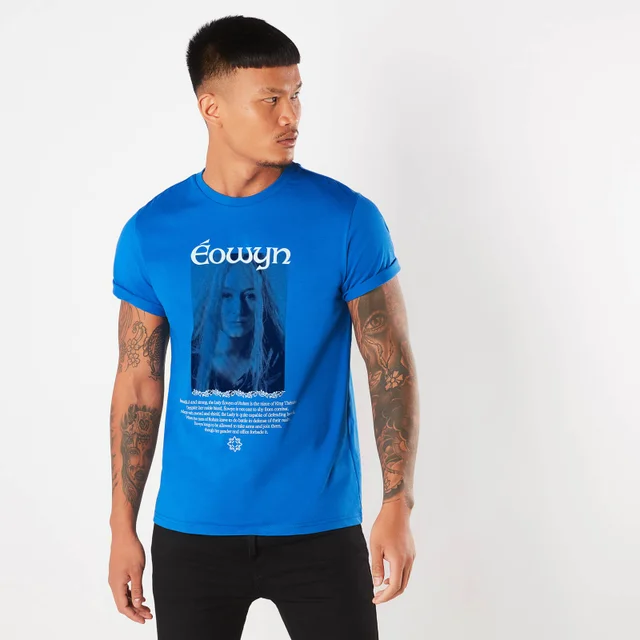 Lord Of The Rings Eowyn The Shieldmaiden Men's T-Shirt - Royal Blauw