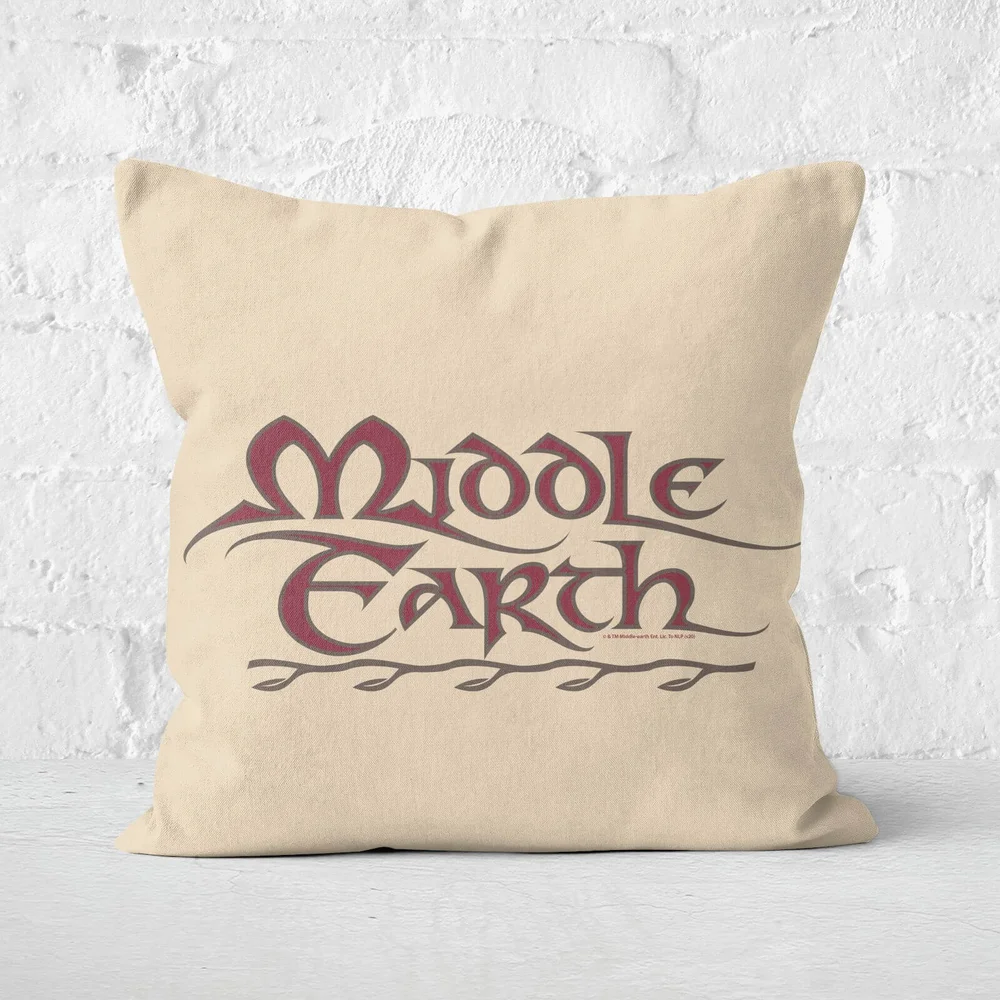 Lord Of The Rings Middle Earth Vierkant Kussen - 50x50cm - Soft Touch Afbeelding 1