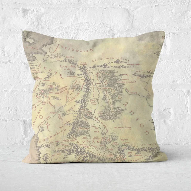 Lord Of The Rings Middle Earth Vierkant Kussen
