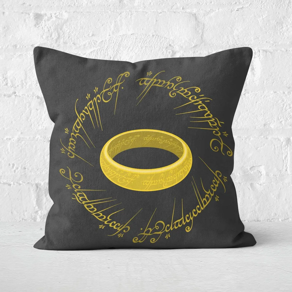 Lord Of The Rings The One Ring Vierkant Kussen - 50x50cm - Soft Touch Afbeelding 1