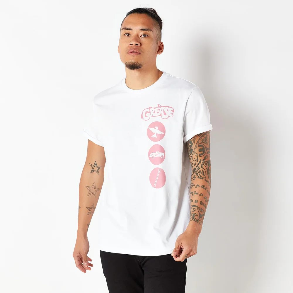 Grease Men's T-Shirt - Wit - S Afbeelding 1