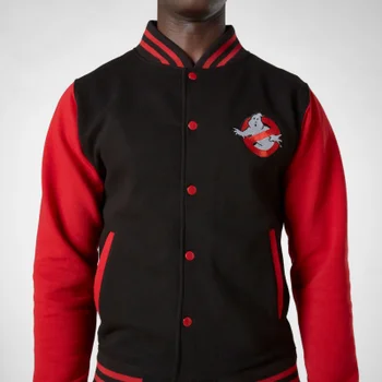 Ghostbusters Slime Varsity Jacket - Zwart/Rood