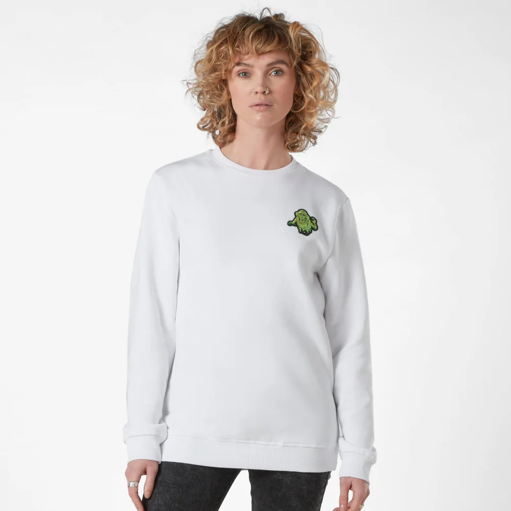 Ghostbusters Slimer Pocket Square Sweatshirt - Wit - S Afbeelding 1