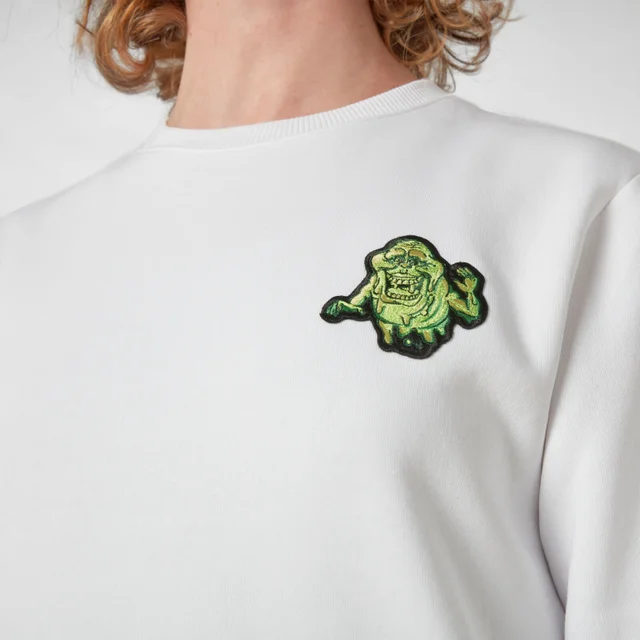 Ghostbusters Slimer Pocket Square Sweatshirt - Wit