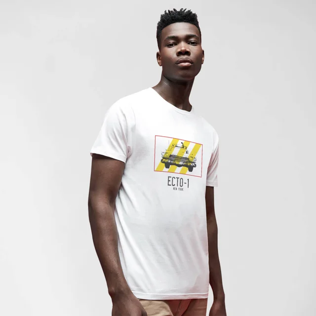Ghostbusters Ecto-1 Men's T-Shirt - Wit