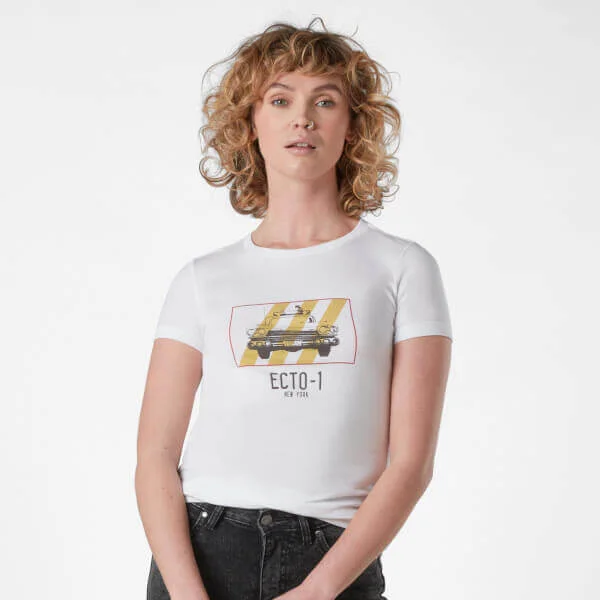Ghostbusters Ecto-1 Women's T-Shirt - Wit