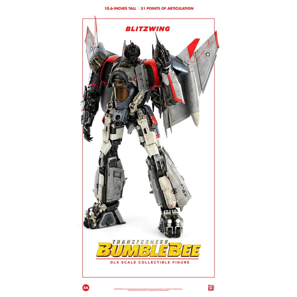 ThreeZero Transformers Blitzwing Premium Scale Action Figure Afbeelding 1
