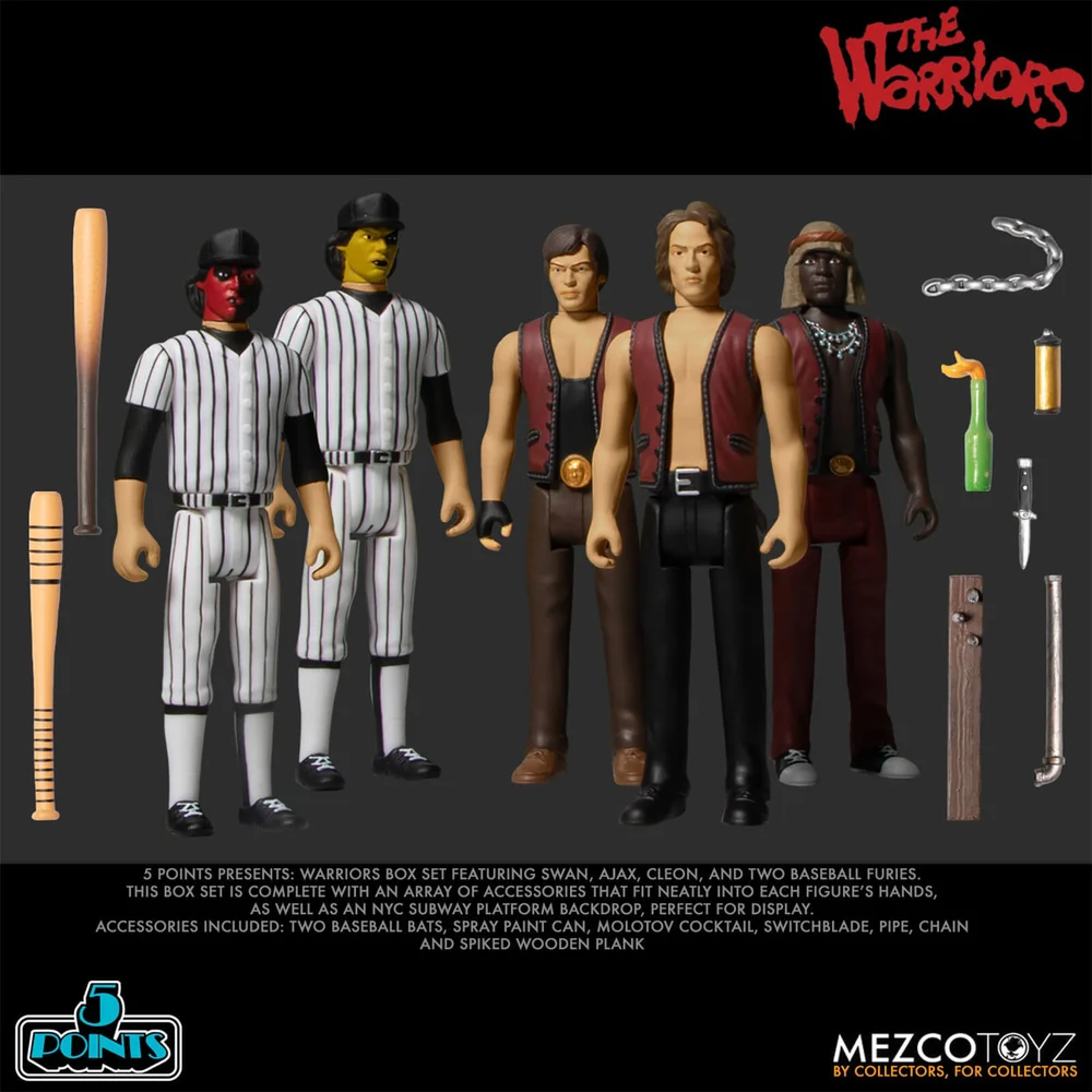 Mezco The Warriors 5 Points Deluxe Box Set Afbeelding 1