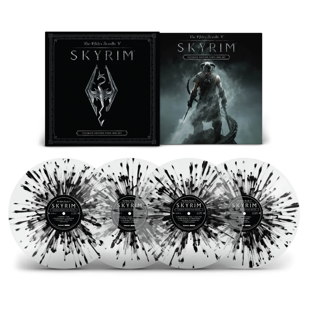 The Elder Scrolls IV: Skyrim Zavvi Exclusive 4x Colour Vinyl Box Set Afbeelding 1