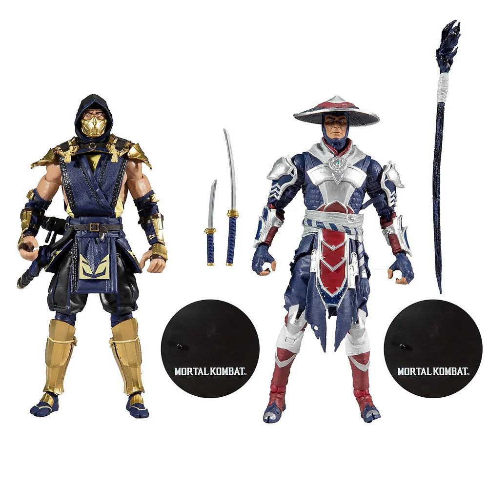 McFarlane Mortal Kombat 2Pk - Scorpion & Raiden Actiefiguren Afbeelding 1